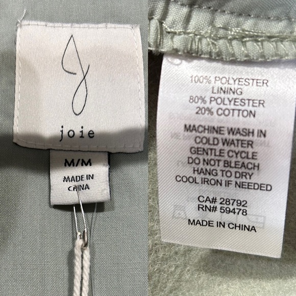 Joie Boyfriend Shacket Sage Green Medium Blogger Favorite Button Down Jacket - Picture 4 of 8